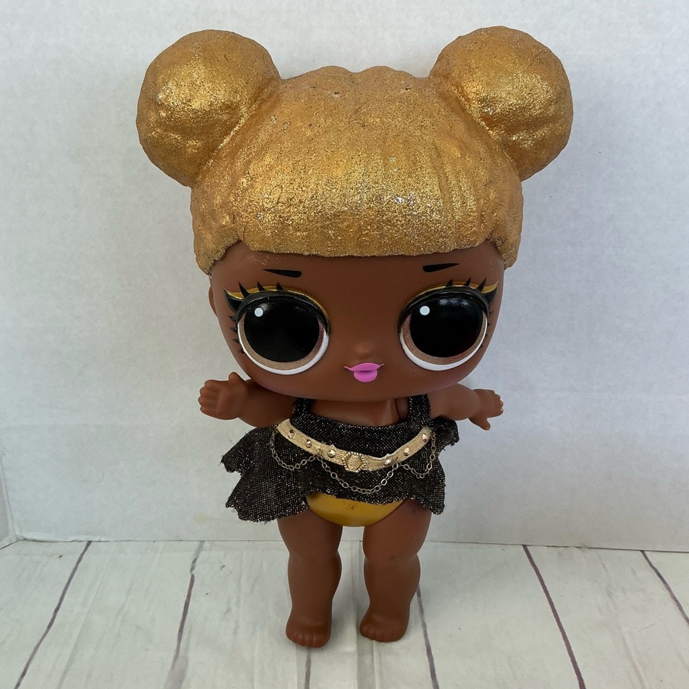LOL Surprise OMG Big Baby Queen Bee Doll 11” Gold Hair  – No Accessories